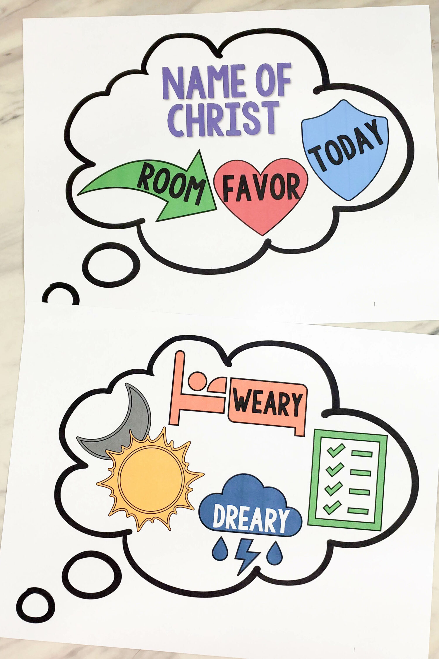 Did You Think to Pray Picture Slides - Break down each verse to think about your prayers in this fun singing time idea for LDS Primary Music leaders with printable song helps! Teach this hymn with a visual way that helps represent the lyrics.