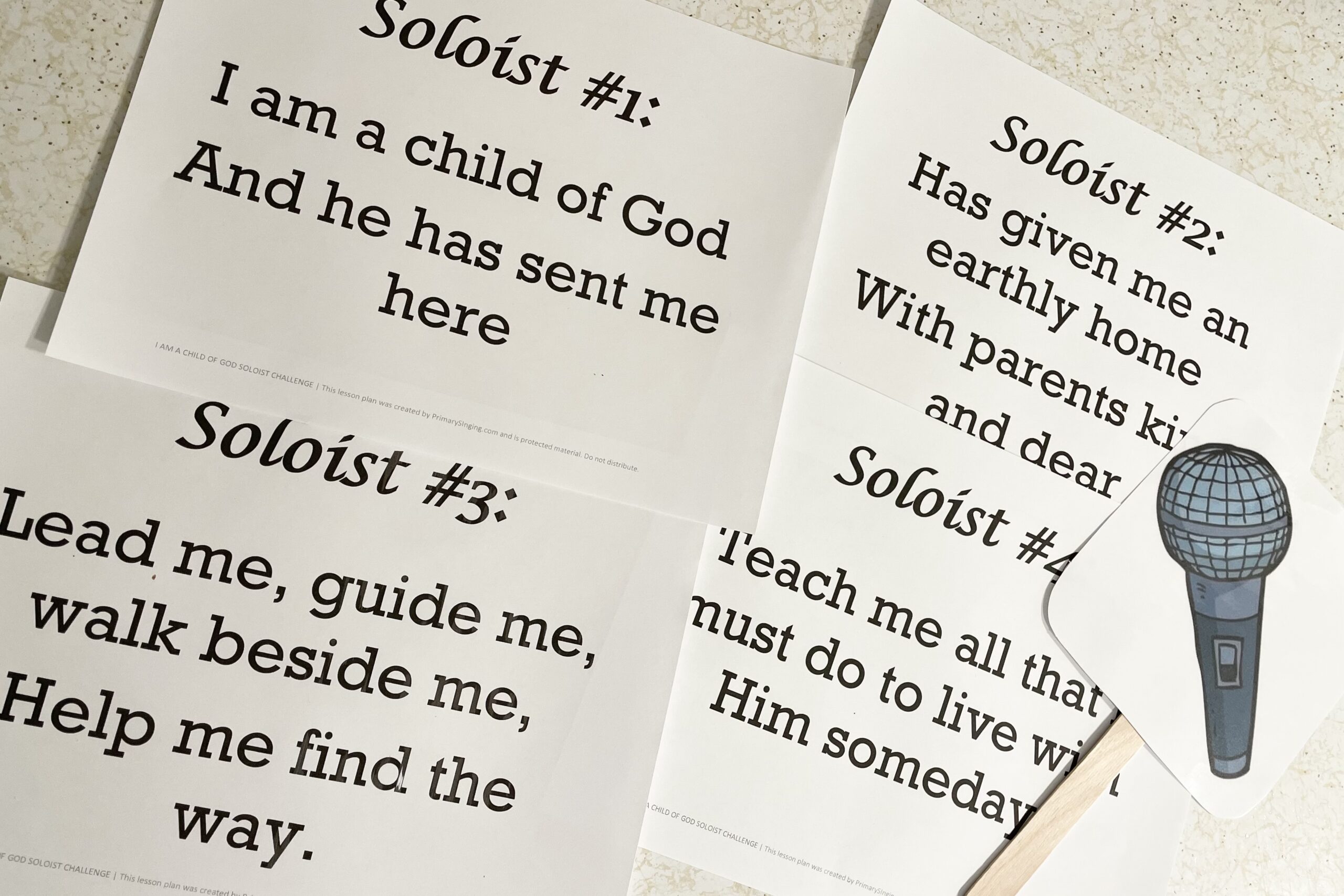 Try this I am a Child of God Soloist Challenge for a fun way for LDS Primary Music Leaders to review Come Follow Me New Testament.