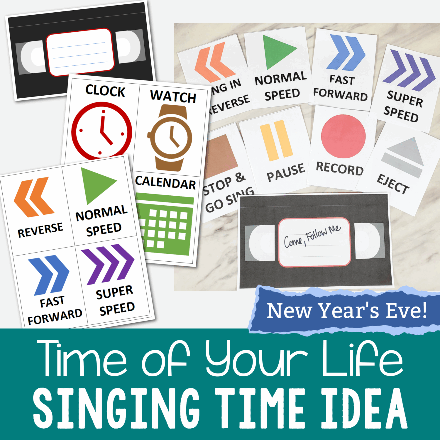 January Overview & New Year Activities 2 Time of Your Life Singing Time Game New Year fun lesson plan for LDS Primary Music leaders to sing with different speeds and reflect on the year past and the New Year ahead!