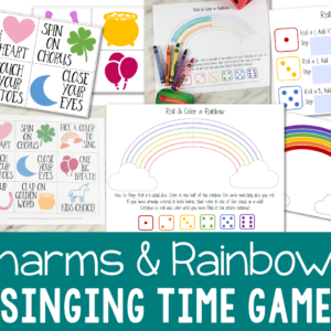 St Patrick's Day Lucky Charms & Roll a Rainbow Game | Singing Time Ways to Sing and Classroom Kids Activities Printable Lesson Plan Primary
