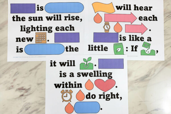 20 EASY Faith Singing Time Ideas LDS Primary Song