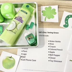 This fun St. Patrick's Day Seeing Green primary activity is a great way to review lots of different primary songs while uncovering green items for LDS Primary Singing Time Music Leaders.