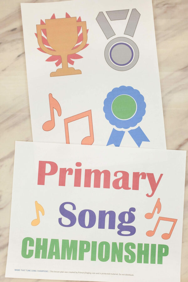 Shop: Name That Tune Review Game Singing time ideas for Primary Music Leaders Name That Tune Song Champions2 scaled