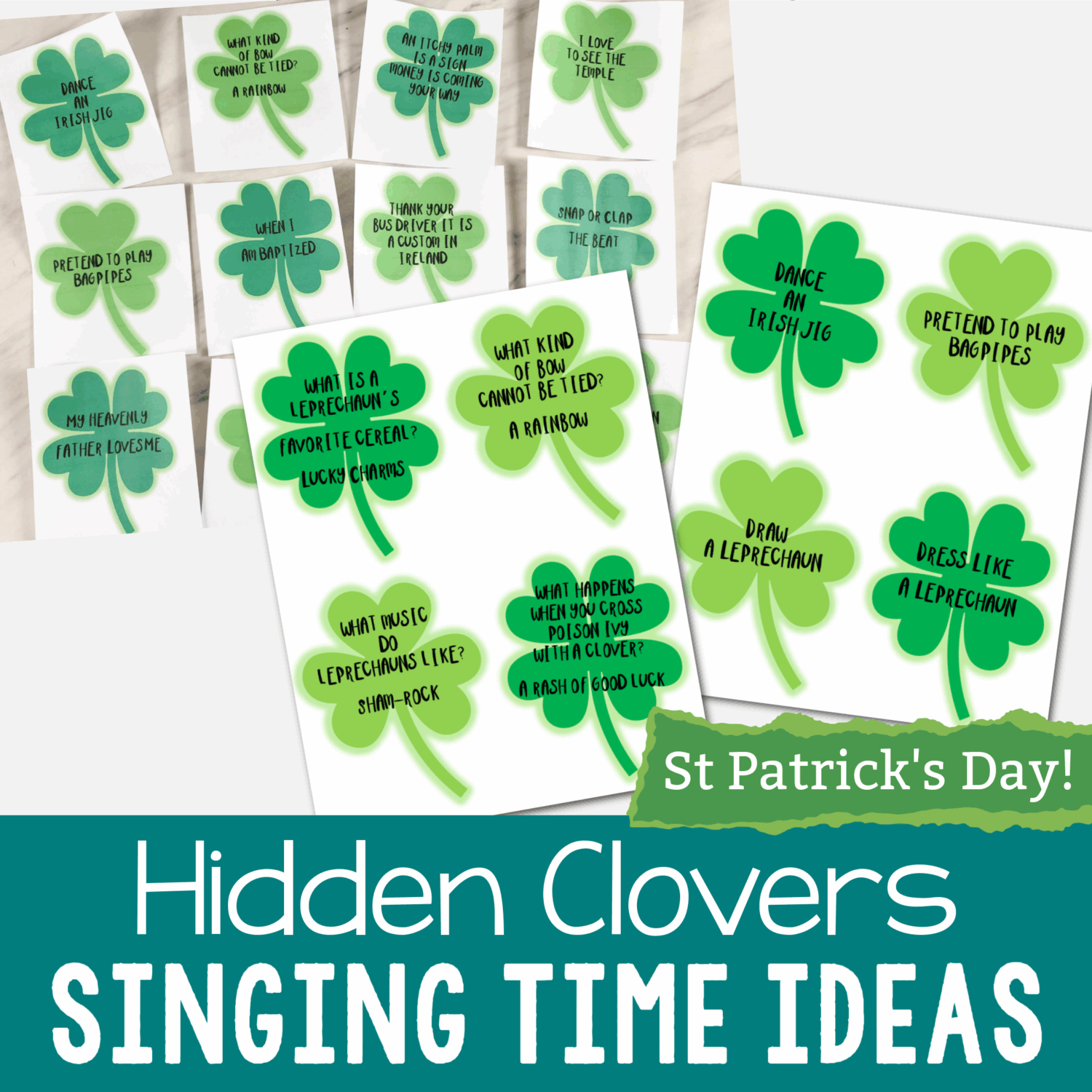 Shop: St Patrick's Day Hidden Clovers Game - Primary Singing