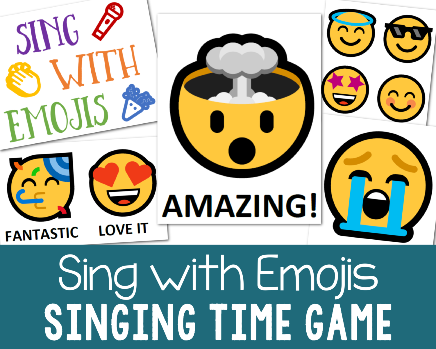 Sing with Emojis Primary Singing Time | LDS Review Game to Rank the Song Emotions