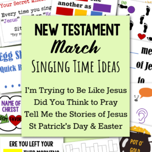 New Testament March Primary Songs List and Singing Time Teaching Packet for Come Follow Me LDS Primary Music Leaders