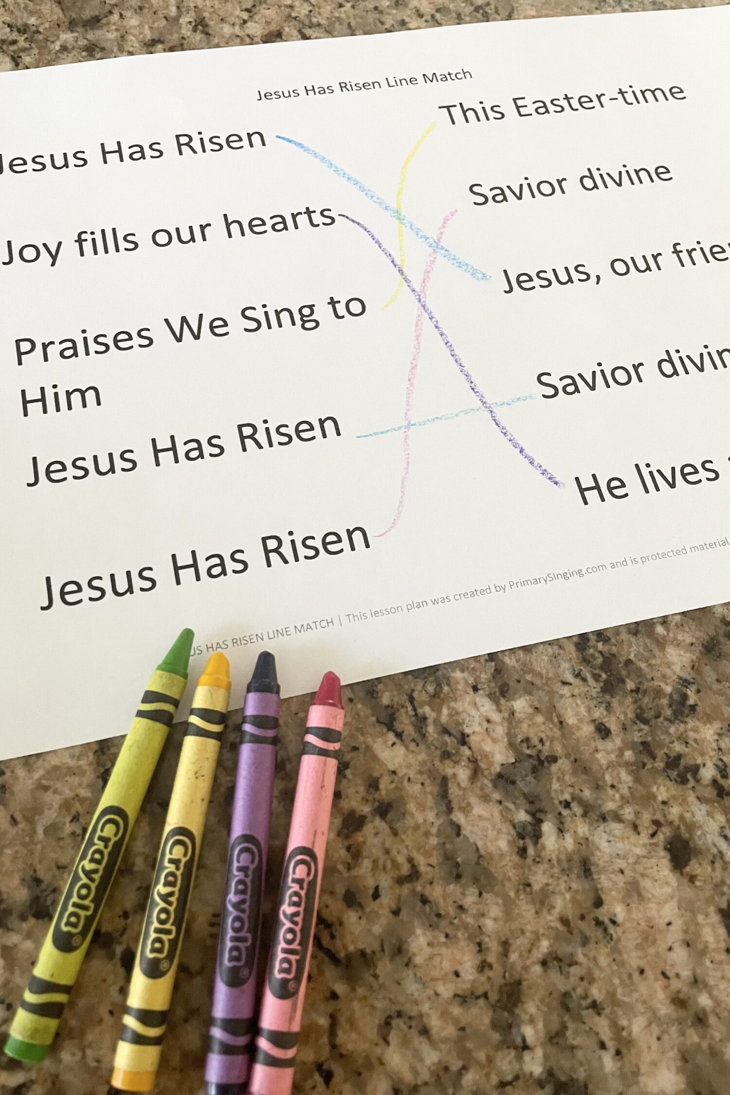Use this fun Jesus Has Risen logical conclusions primary activity to match the lyrics of this New Testament song for LDS Primary Music Leaders.