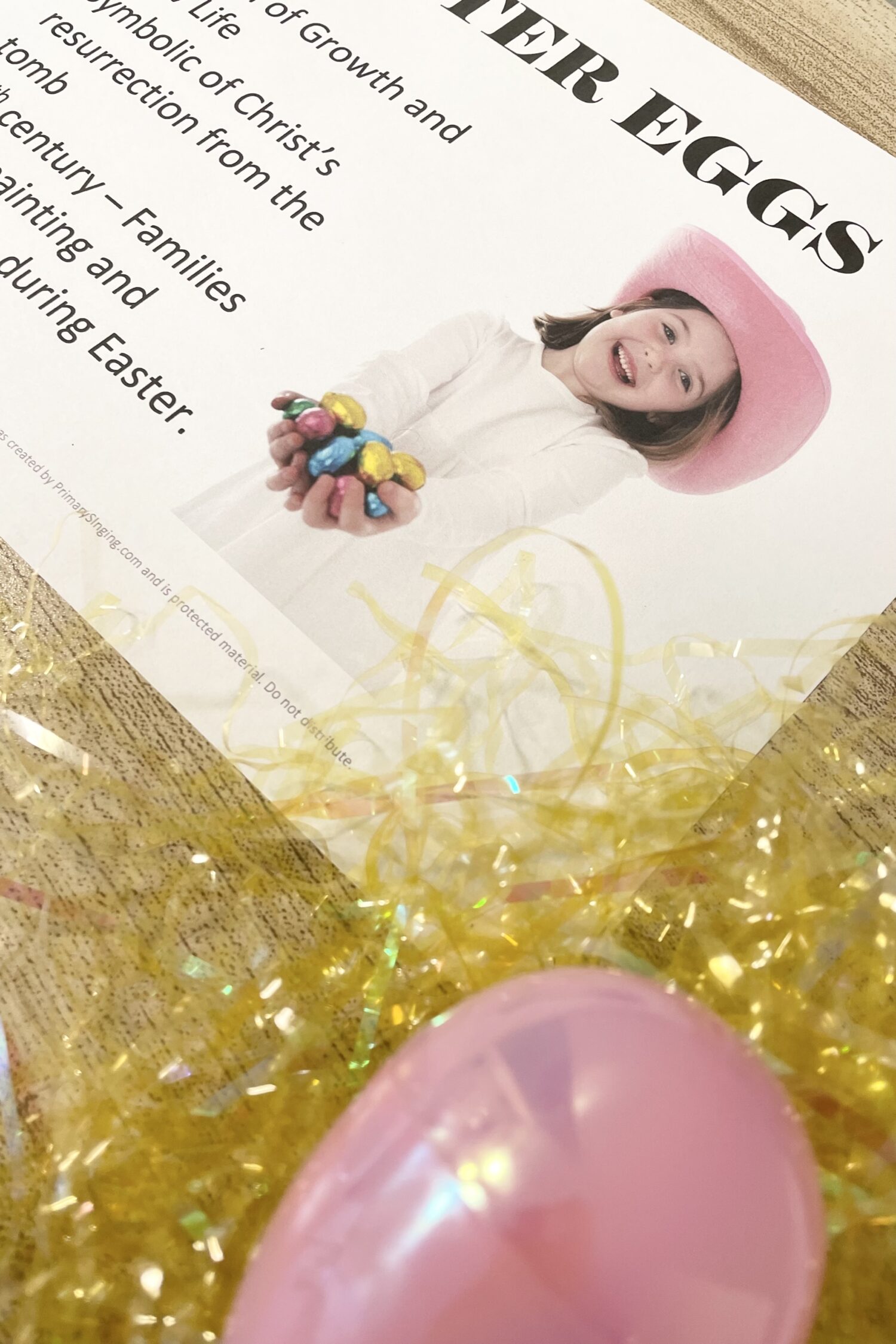 Use this fun Easter Symbols Singing Time Activity to learn more about different Easter traditions like the Easter Bunny, Easter eggs, lily flowers, and lambs with this Easter singing time idea for LDS Primary Music Leaders.