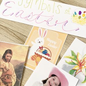 Use this fun Easter Symbols Singing Time Activity to learn more about different Easter traditions like the Easter Bunny, Easter eggs, lily flowers, and lambs with this Easter singing time idea for LDS Primary Music Leaders.