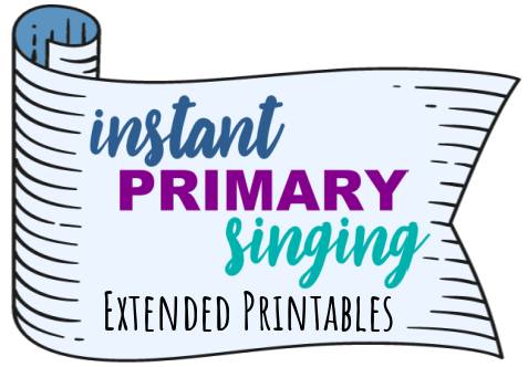 I'll Walk With You Rhythm Partners Singing time ideas for Primary Music Leaders INSTANT Primary Singing Extended Printables