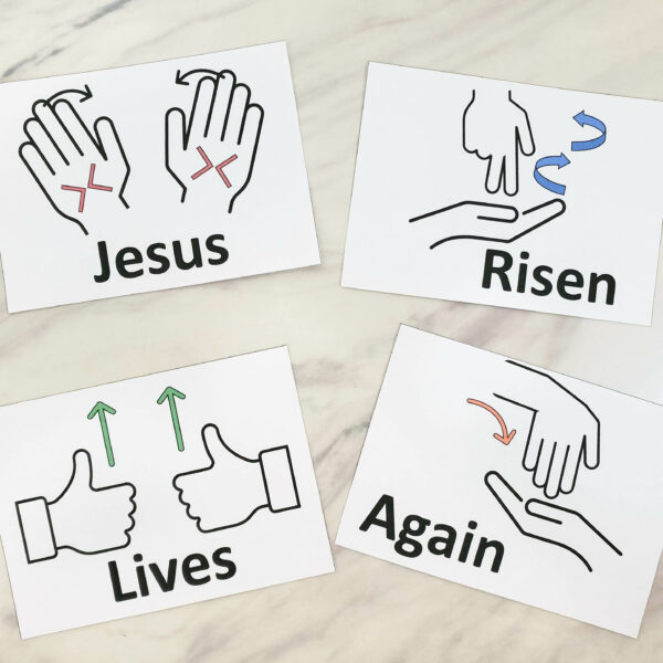 Jesus Has Risen ASL sign language singing time with deep meaning for connecting the song lyrics to the resurrection of Jesus Christ just in time for Easter! Use these printable song helps and lesson plan for LDS Primary music leaders.