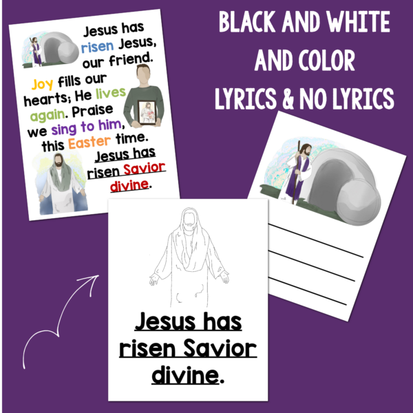 Shop: Jesus Has Risen Flip Chart Singing time ideas for Primary Music Leaders Blank 4000 x 4000 2