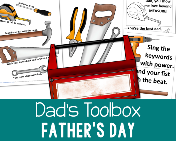 Shop: Father's Day Dad's Toolbox Singing time ideas for Primary Music Leaders Dads Toolbox Fathers Day Etsy Listing