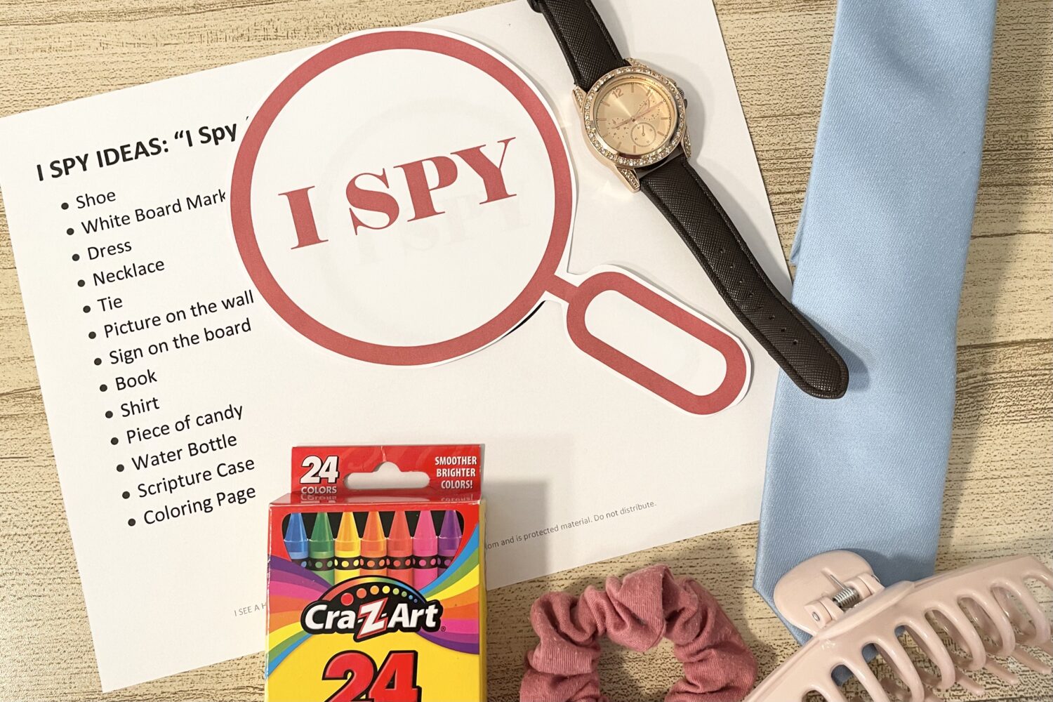 I See a Hero I Spy Primary Game! Have children choose a mystery item around the room and give clues while you sing this Father's Day Song for LDS Primary Music Leaders.