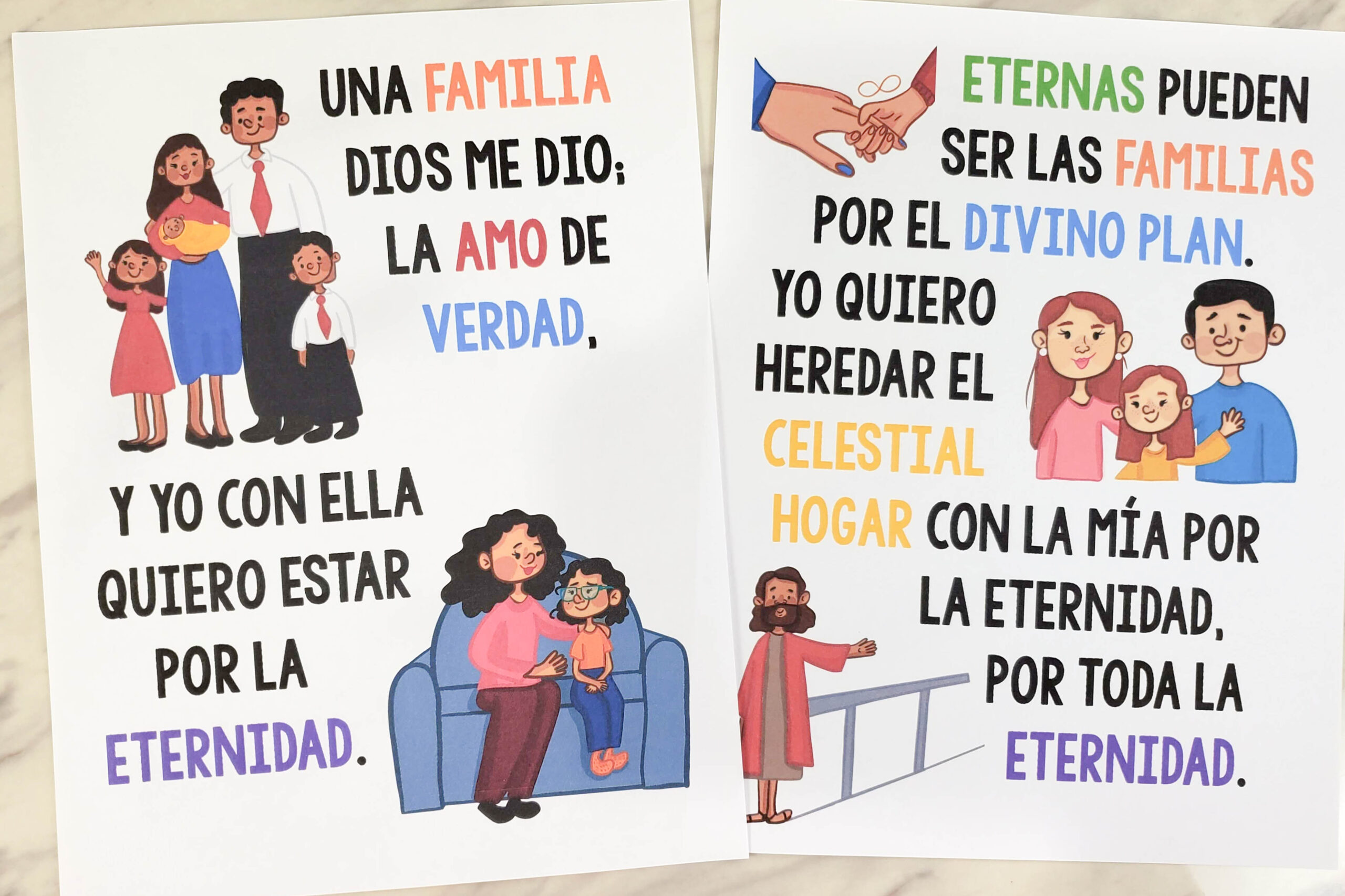 9 Las familias pueden ser eternas Ideas tiempo de cantar 2 Las familias pueden ser eternas Rotafolio Visuales para El Tiempo de Cantar