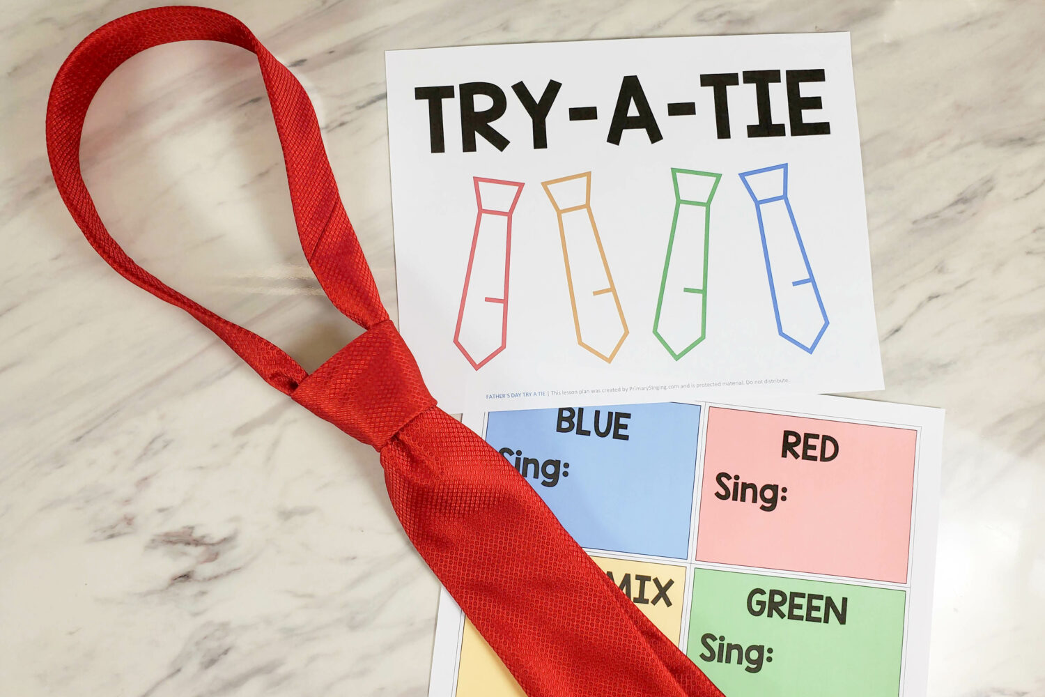 Father's Day Try a Tie! Easy ideas for Music Leaders Try a Tie5