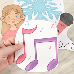 Size of the 1/2 page Hot & Cold singing time cards for Primary