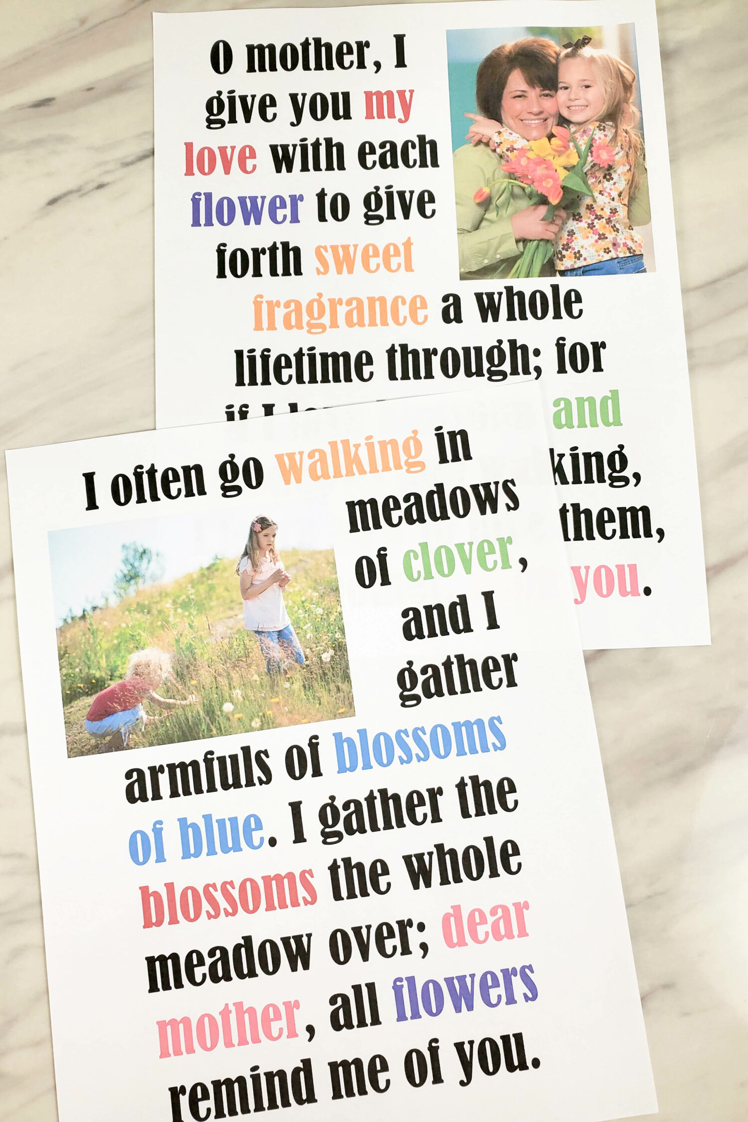 I Often Go Walking flip chart and lyrics singing time helps for LDS Primary Music Leaders teaching this Mother's Day Song
