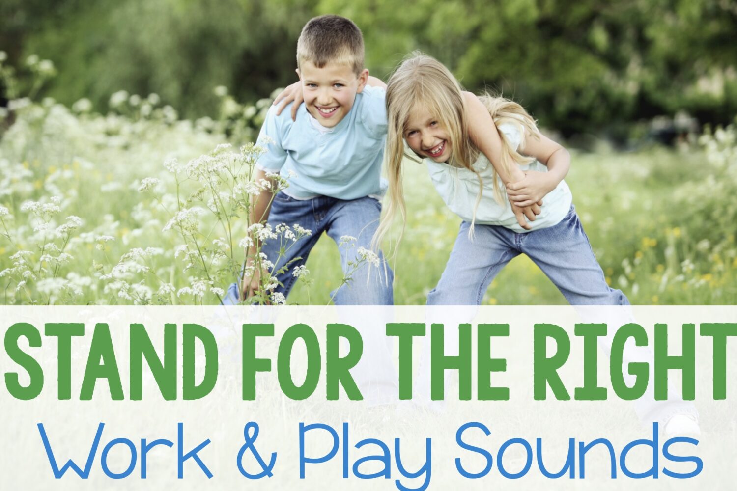 Use this Stand for the Right Work & Play Sounds nature and senses singing time idea by comparing work sounds and play sounds with additional ideas for LDS Primary Music Leaders.