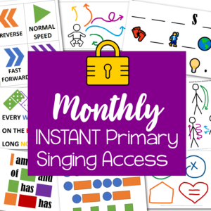 Monthly INSTANT Primary Singing Access locked out graphic
