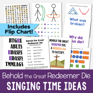 Shop: Behold the Great Redeemer Die Singing Time Packet