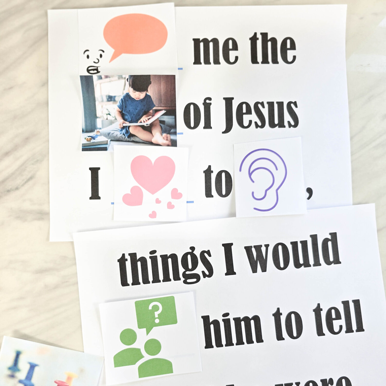Tell Me the Stories of Jesus - Pick a Picture lesson plan and activity for LDS Primary Singing Time music leaders and home study of Come, Follow Me for families!
