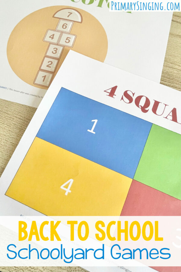 Back to School Schoolyard Games - Primary Singing