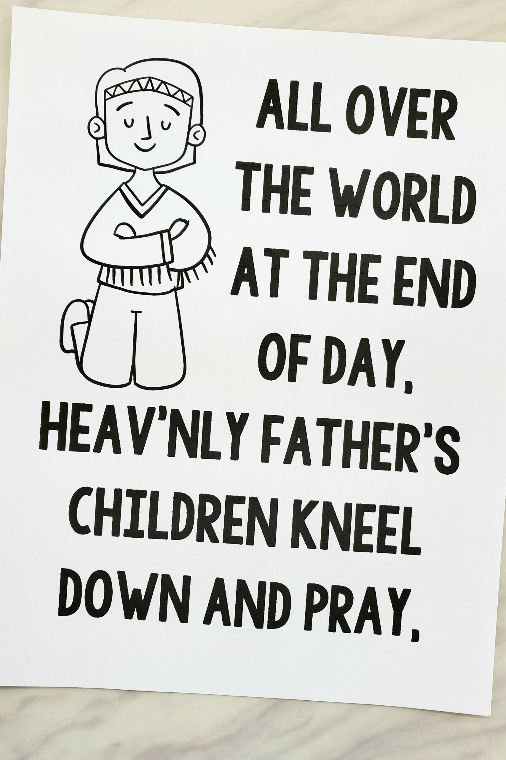 Shop: Children All Over the World Flip Chart 7 Children All Over the World art flip chart - Illustrated song chart with custom pictures and lyrics to help you teach this song with meaning! For LDS Primary music leaders and Come Follow Me use!