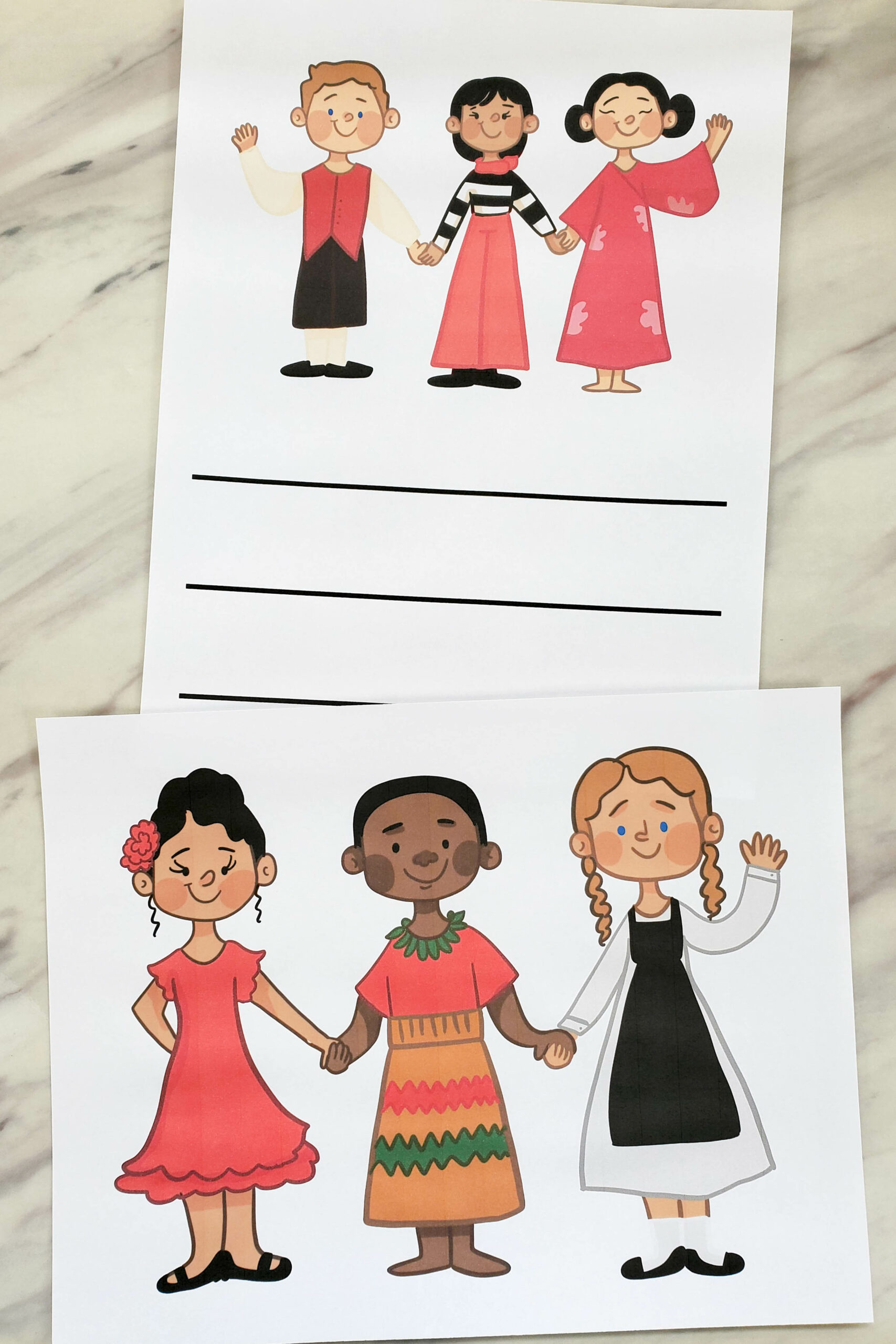 Shop: Children All Over the World Flip Chart 6 Children All Over the World art flip chart - Illustrated song chart with custom pictures and lyrics to help you teach this song with meaning! For LDS Primary music leaders and Come Follow Me use!