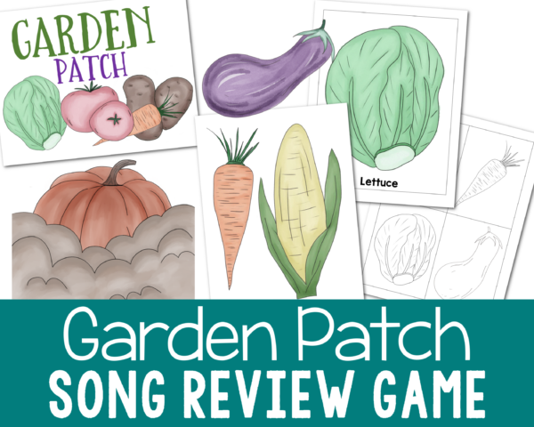 Summer Garden Patch song review game for Singing Time activity for LDS Primary Music Leaders