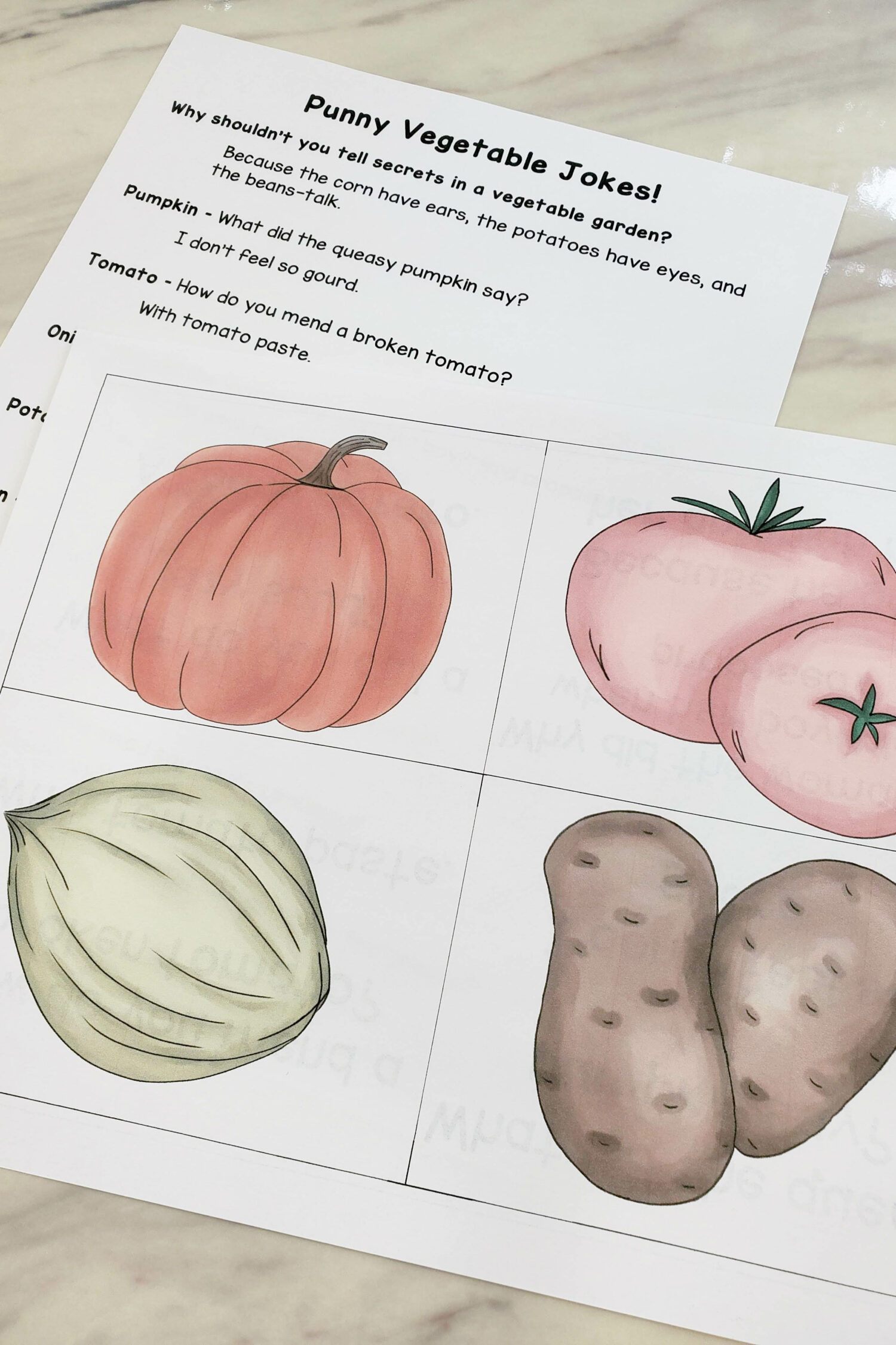 Garden Patch Song Review Game fun singing time idea for LDS Primary music leaders! Plant this assortment of veggies and let the kids "pick" the produce! Then, play a hot potato game and share these cute vegetable puns! Includes printable song helps.