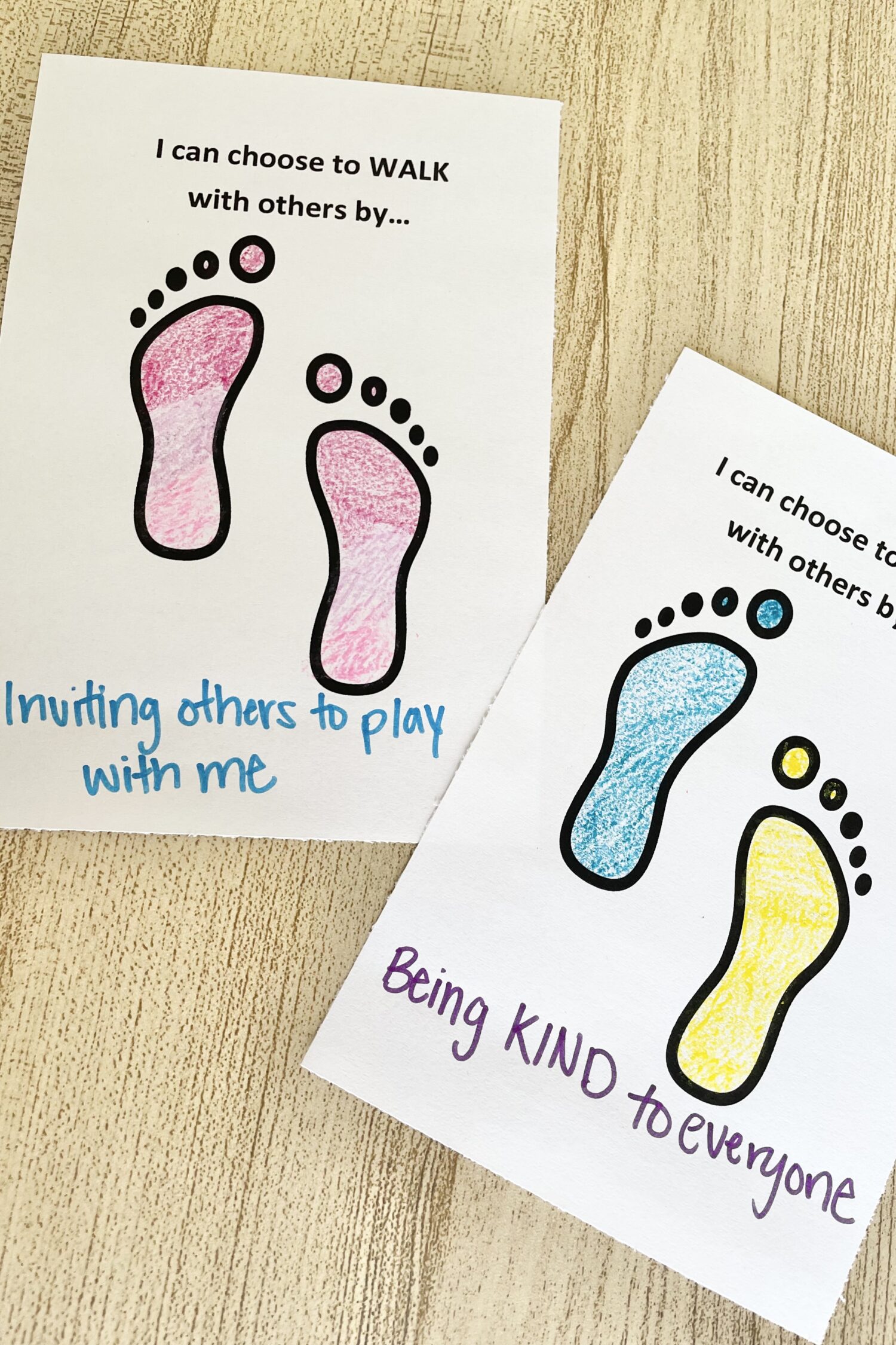 I'll Walk With You Footprints Path - create a path with footprints decorated by primary children for a fun way to review this song with additional ways to play and song helps for LDS Primary Music Leaders.