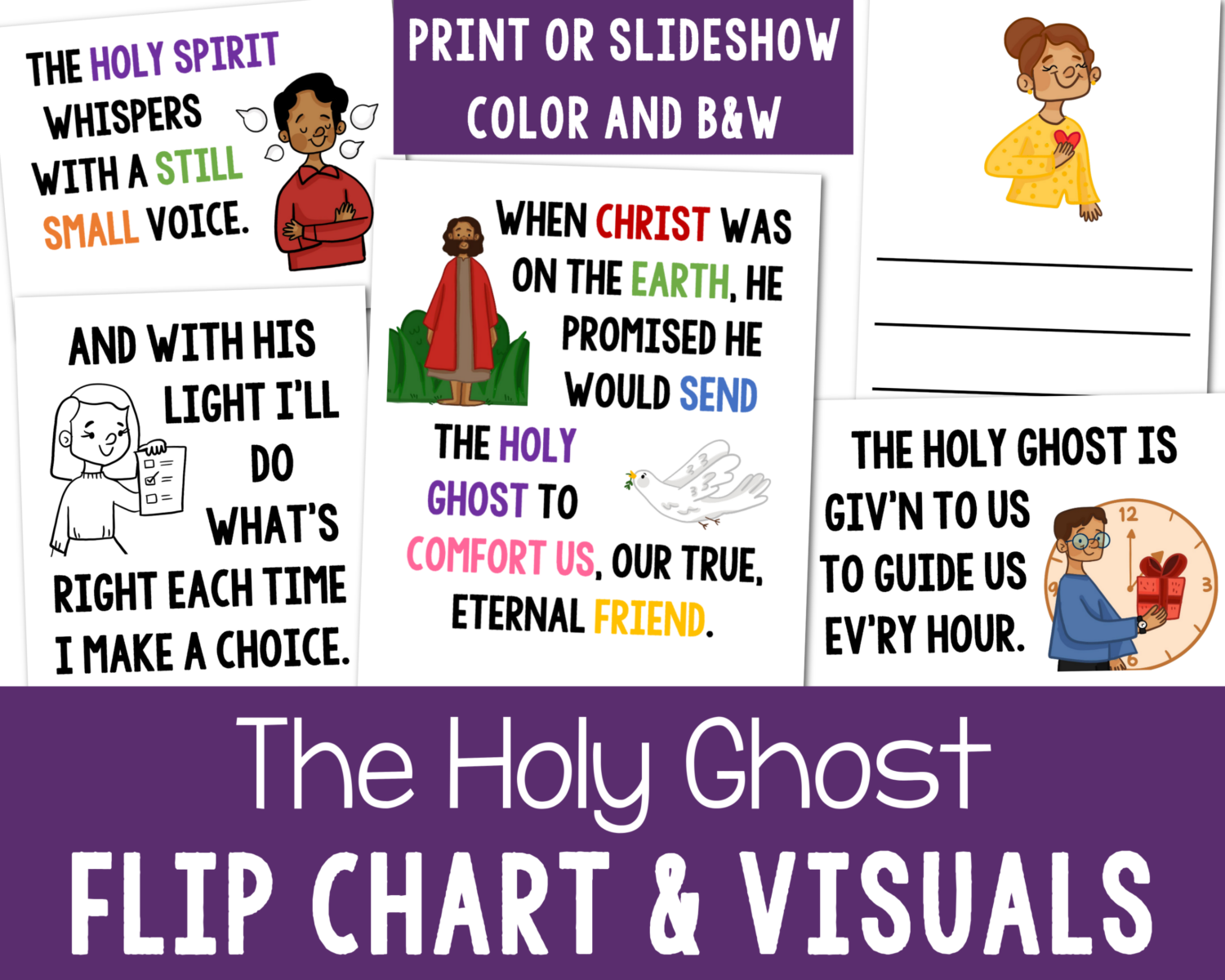 The Holy Ghost Flip Chart & Lyrics Easy ideas for Music Leaders The Holy Ghost Flip Chart Etsy Listing