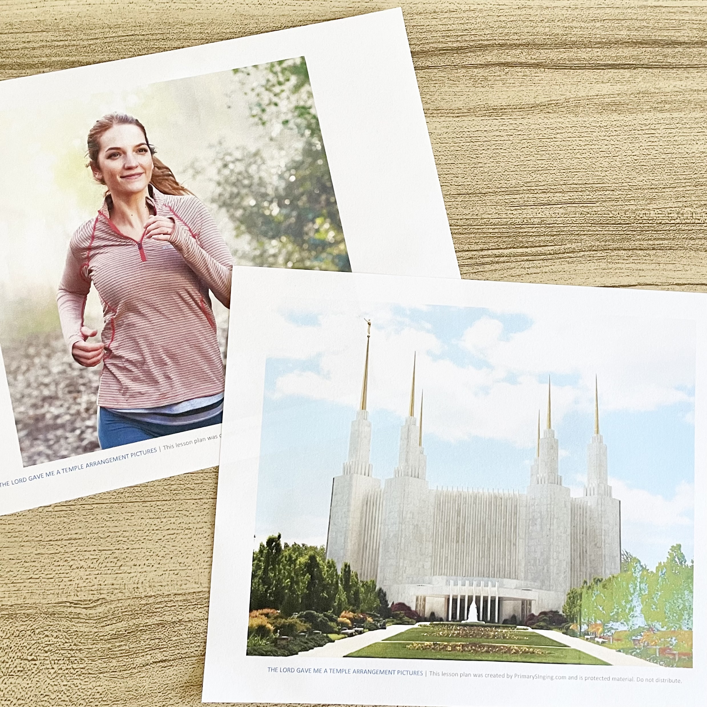 The Lord Gave Me a Temple Arrangement Pictures - share a picture for each line while listening to an arrangement of this song. Printable song helps included for LDS Primary Music Leaders.