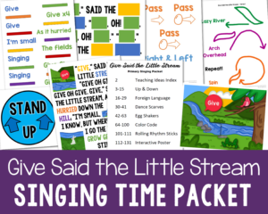 Shop Give Said the Little Stream Singing Time Packet