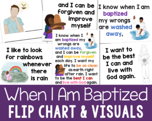 When I Am Baptized Flip Chart for singing time