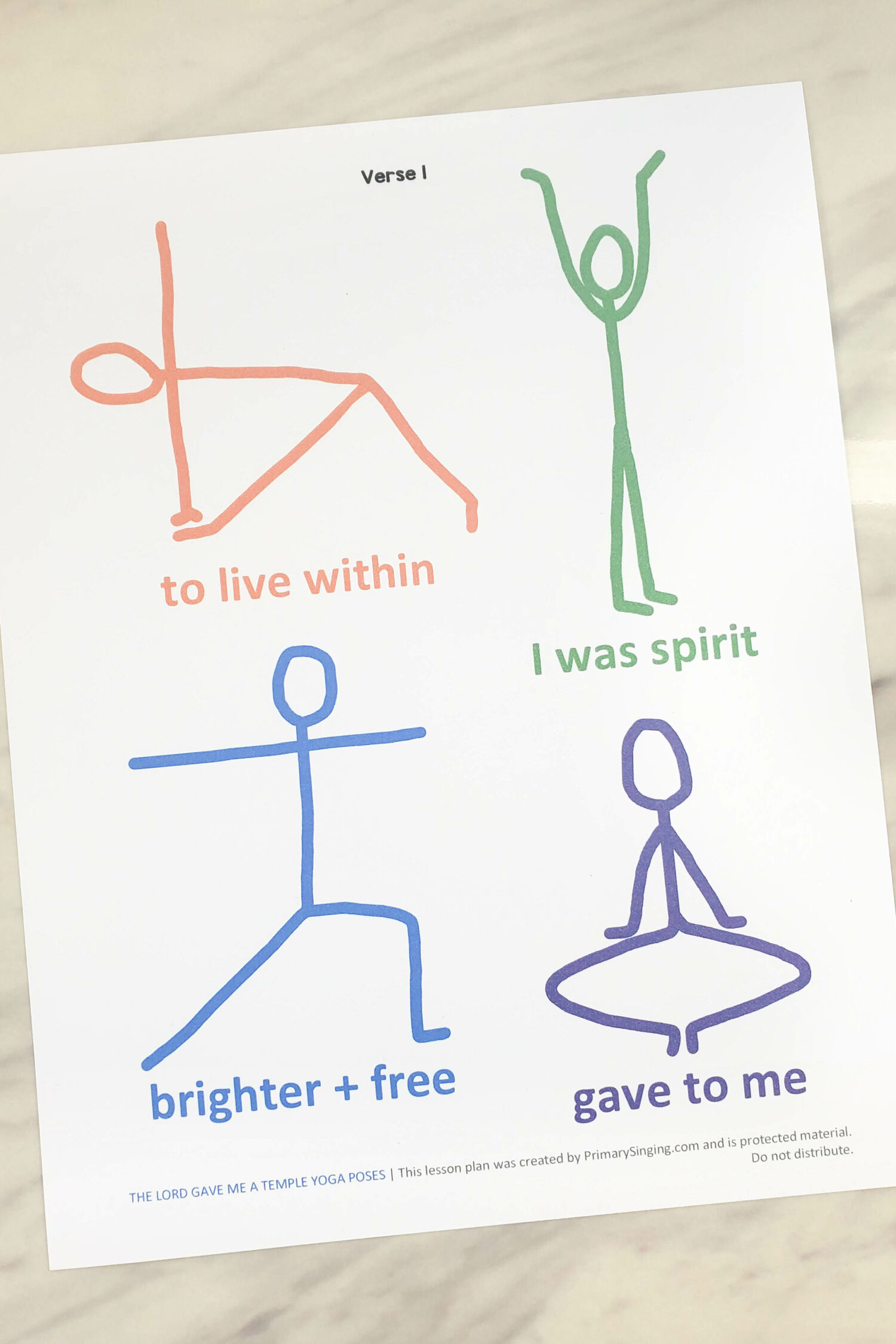 The Lord Gave Me a Temple yoga poses poster