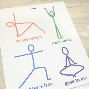 The Lord Gave Me a Temple yoga poses poster