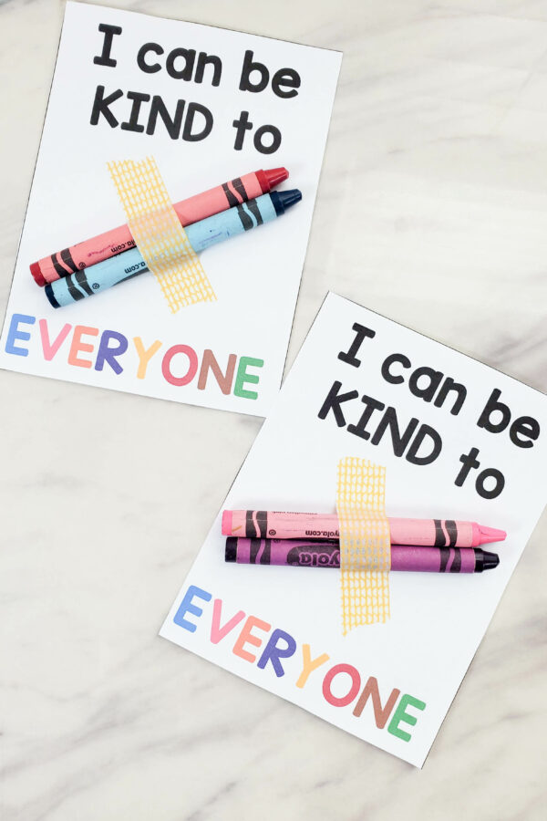 Kindness Begins with Me Hide & Gift singing time idea fun way to spread kindness in your Primary room! Printable gift tag.