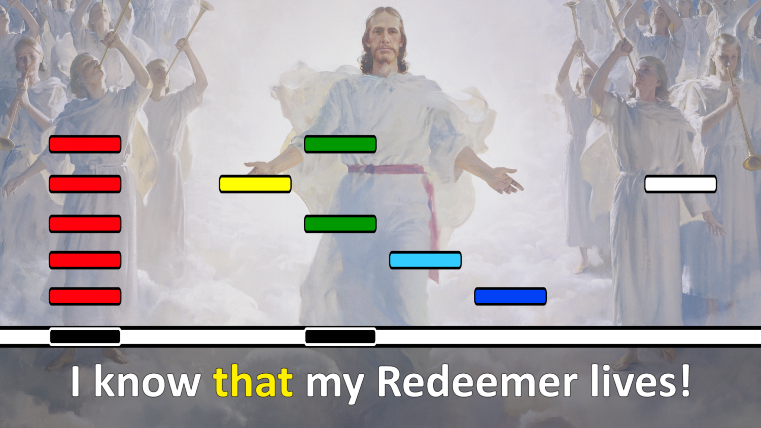 I Know That My Redeemer Lives Hand Bells Chart