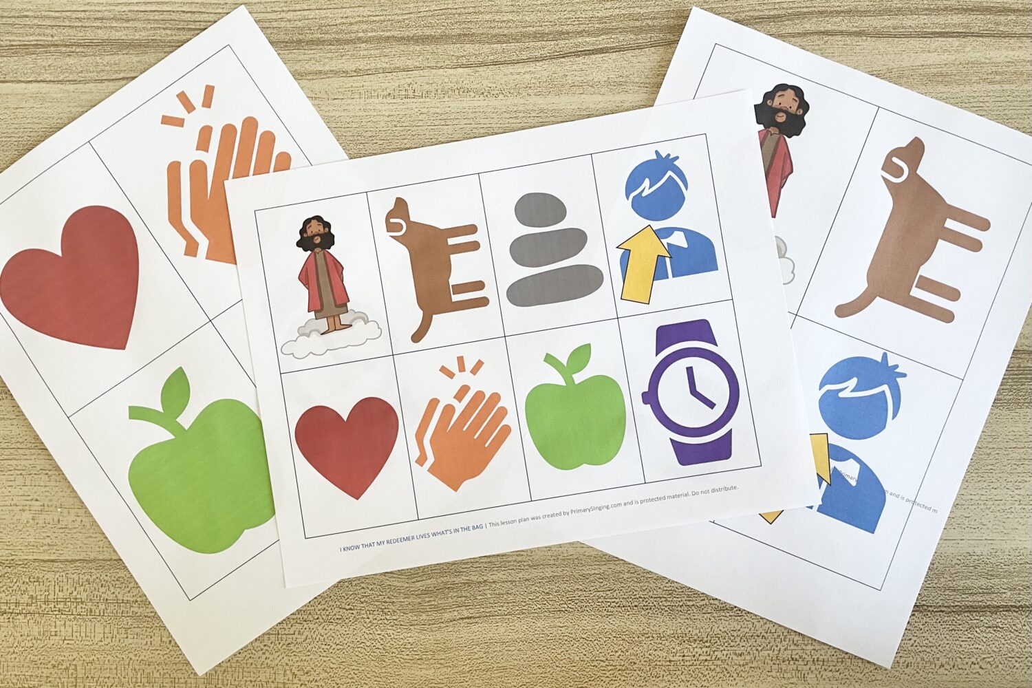 I Know That My Redeemer Lives What's in the Bag - use this fun visual activity with hands-on objects to represent each line of the song for LDS Primary Music Leaders.