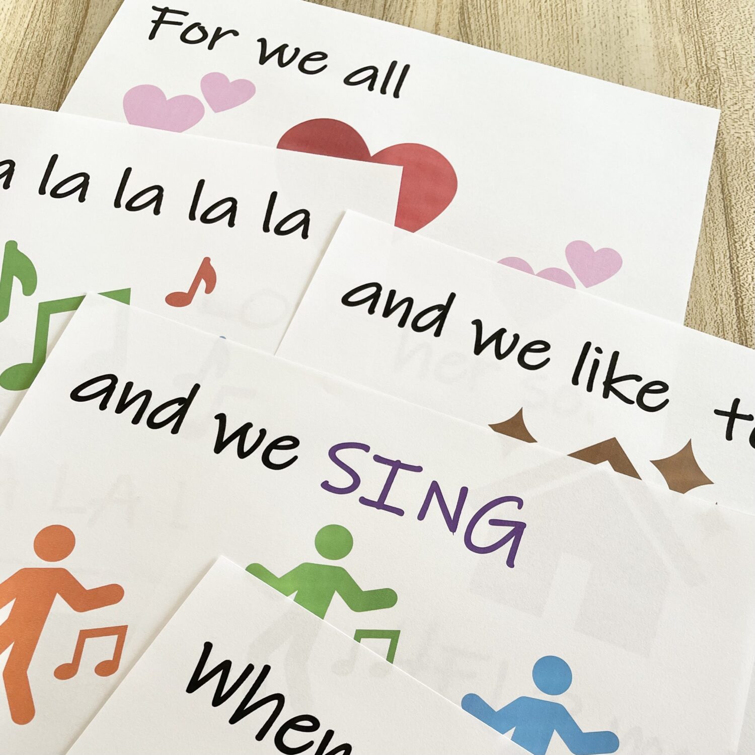 When We're Helping Dropped Pictures - Rearrange the pictures into the correct order in this fun singing time idea with printable song helps for LDS Primary Music Leaders.