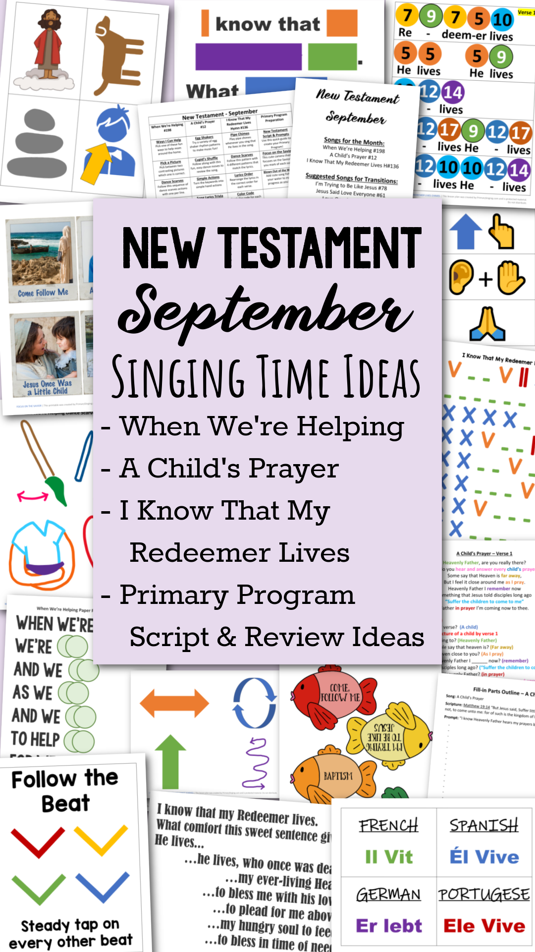 New Testament September Singing Time Ideas
