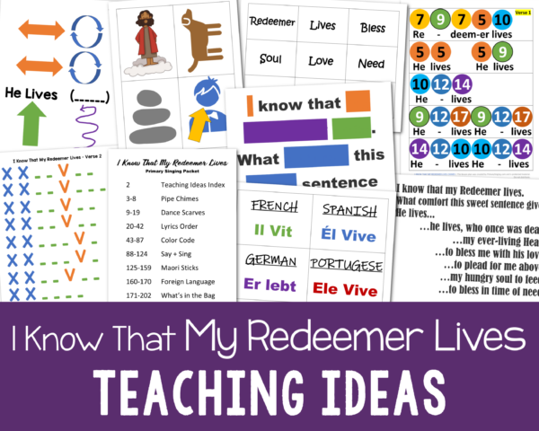 Shop I Know That My Redeemer Lives Teaching Ideas