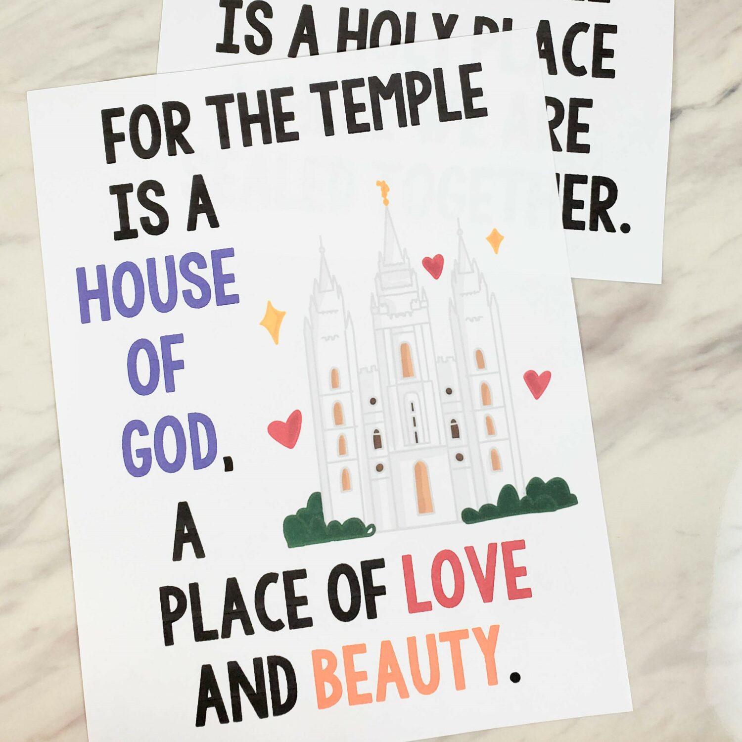 Welcome, Friends! 13 I love to See the Temple Flip Chart singing time visual aids helps for LDS Primary music leaders to teach this fun beloved song as part of the Come Follow Me study song list.