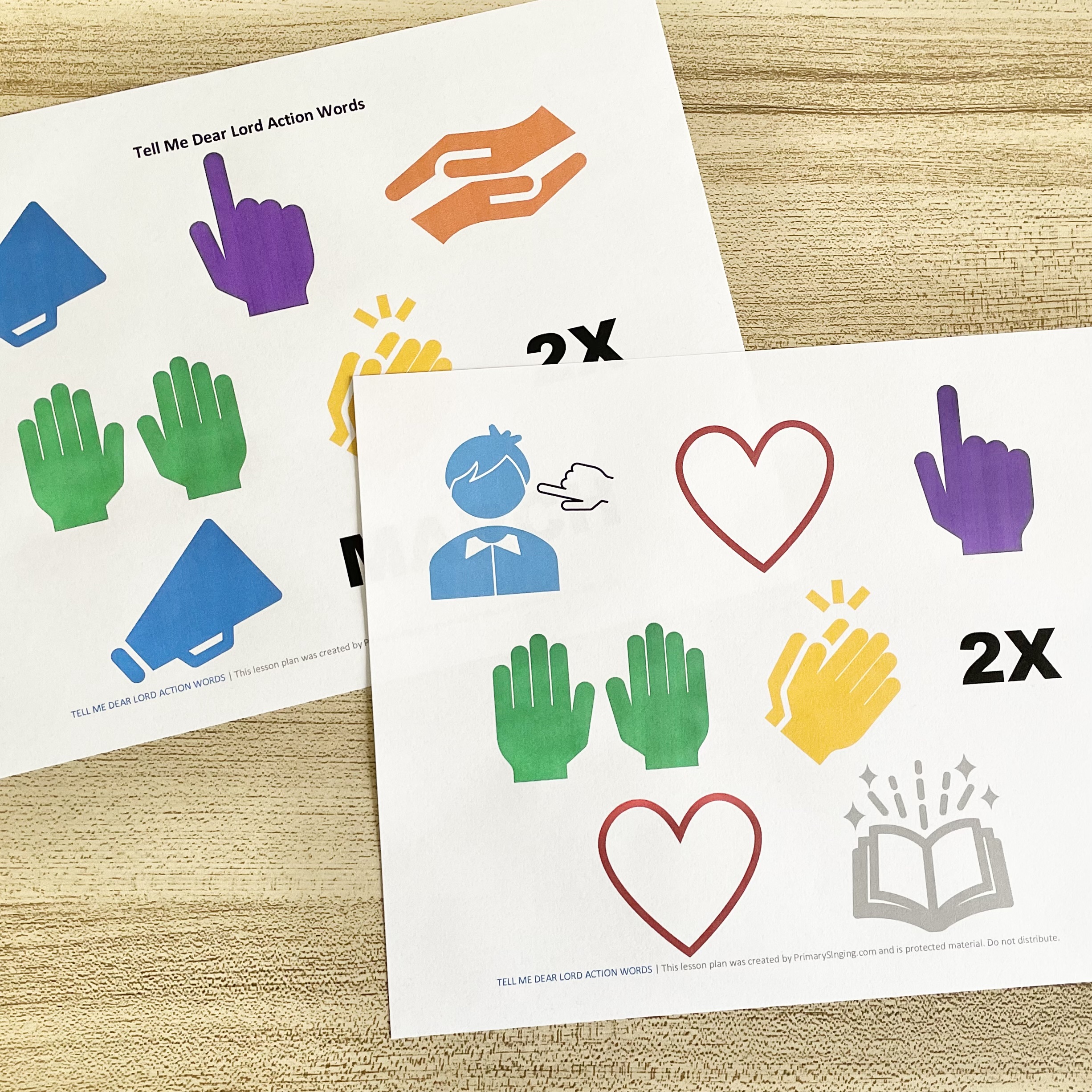 Tell Me Dear Lord Action Words! Use these hand actions for a fun way to teach this Come Follow Me New Testament song with printable song helps for LDS Pimrayr Music Leaders.