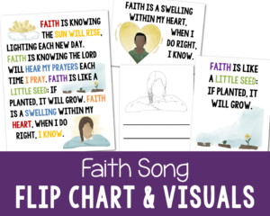 Shop Faith Flip Chart LDS Primary song visual aids teaching helps