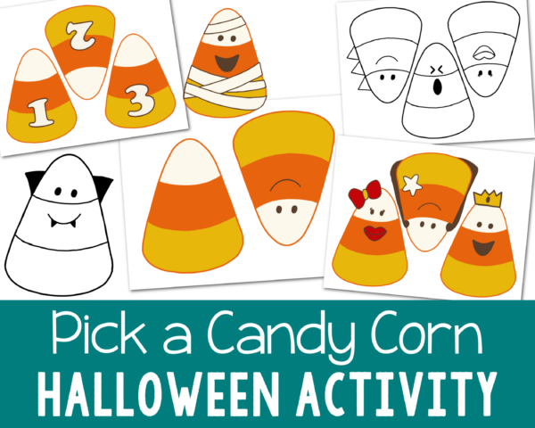 Shop Pick a Candy Corn Halloween Singing Time kids activity party game fun printable