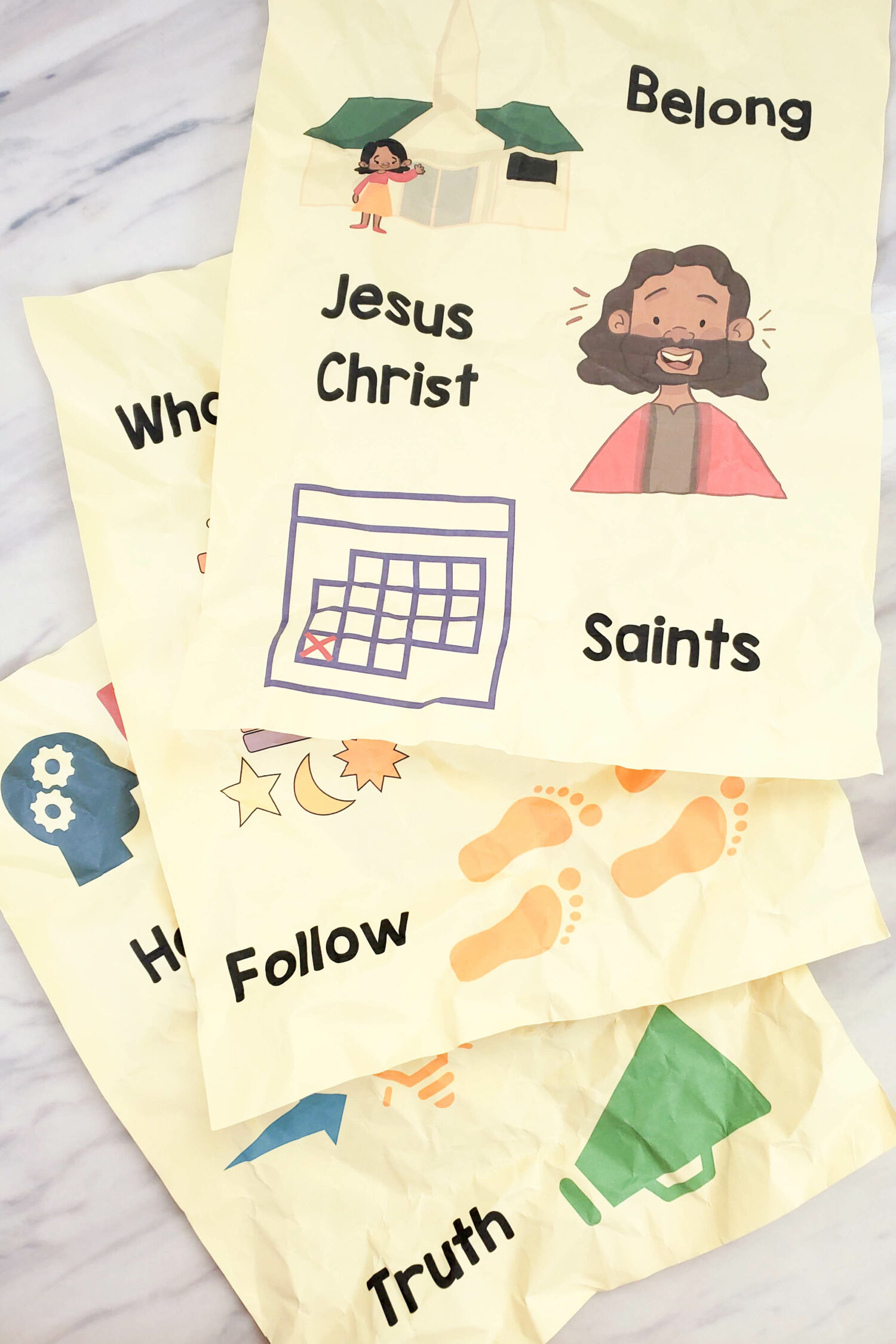 Teach the beloved song The Church of Jesus Christ with this creative and fun Song scroll singing time activity! You'll unwind the scroll as you sing line by line with a cute graphic and keyword to match each line of the song. Fun for families or for LDS Primary music leaders teaching this song.
