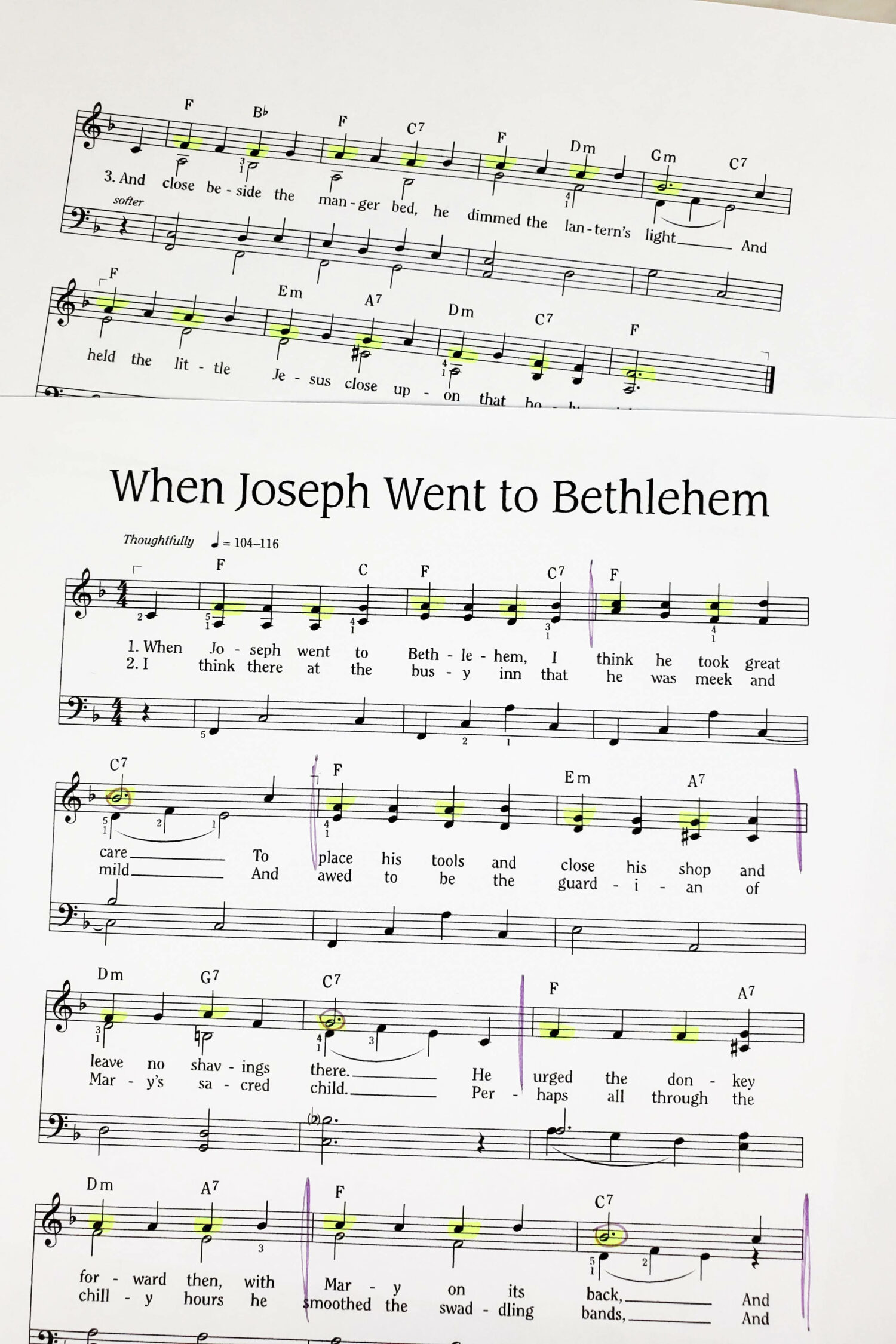 When Joseph Went to Bethlehem Chimes chart singing time idea! Head over to grab this printable chime charts to help teach the LDS Christmas song When Joseph Went to Bethlehem in your Primary room! You'll love using chimes for the Christmas season.